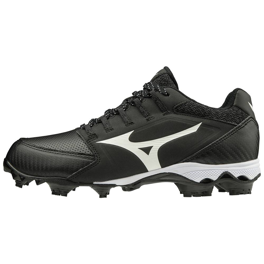 Damske Softball Obuv Mizuno 9-Spike Advanced Finch Elite 4 TPU Molded Čierne/Biele Vypredaj RLVK9486